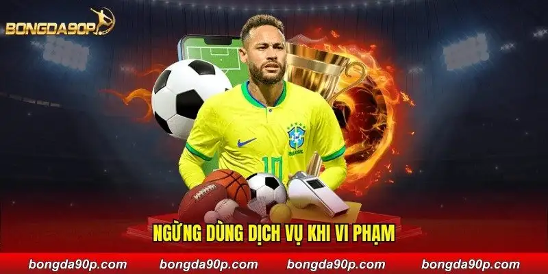 Ngừng dùng dịch vụ khi vi phạm